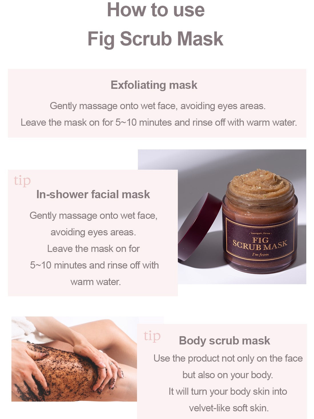 IM FROM Fig Scrub Mask
