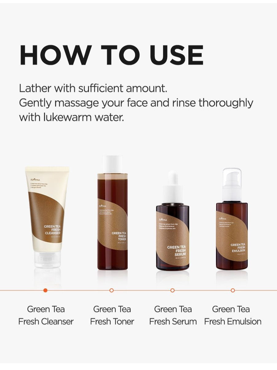 Nettoyant frais au thé vert Isntree