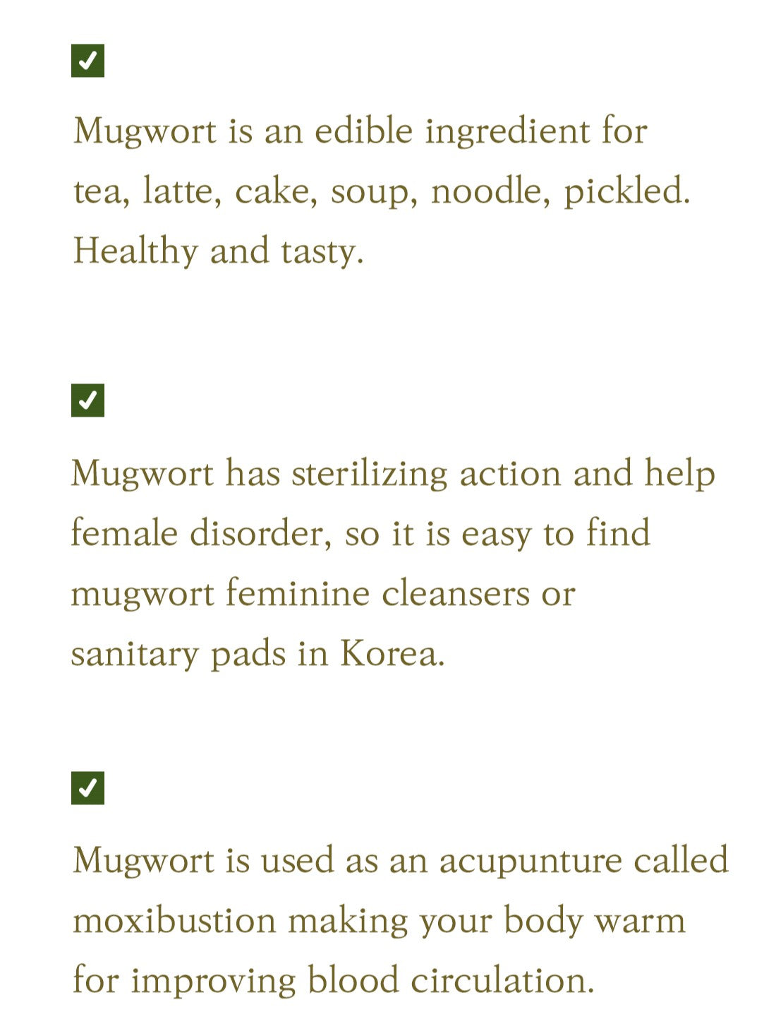 IM FROM Mugwort Essence
