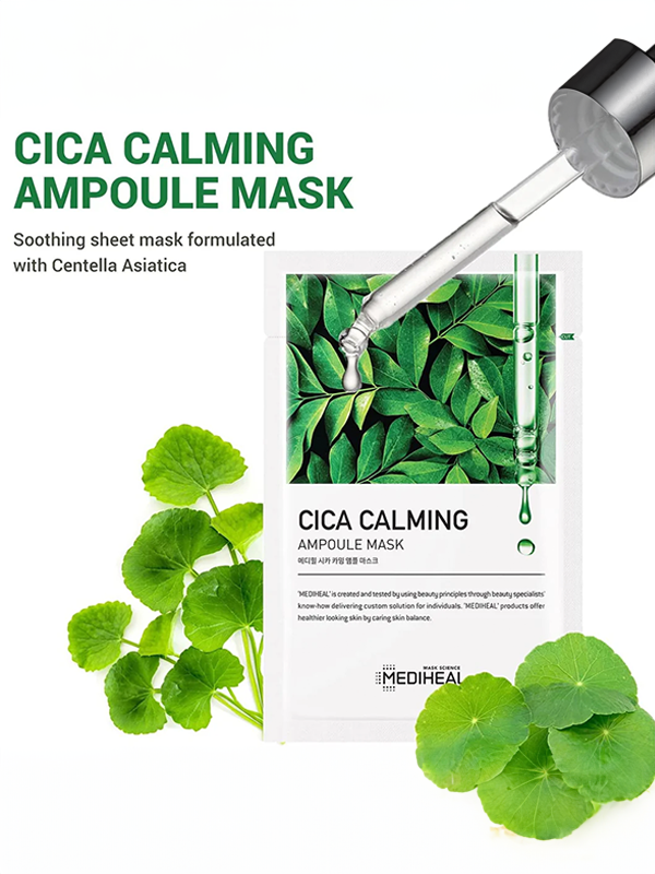 MEDIHEAL Cica Calming Ampoule Mask 10pcs