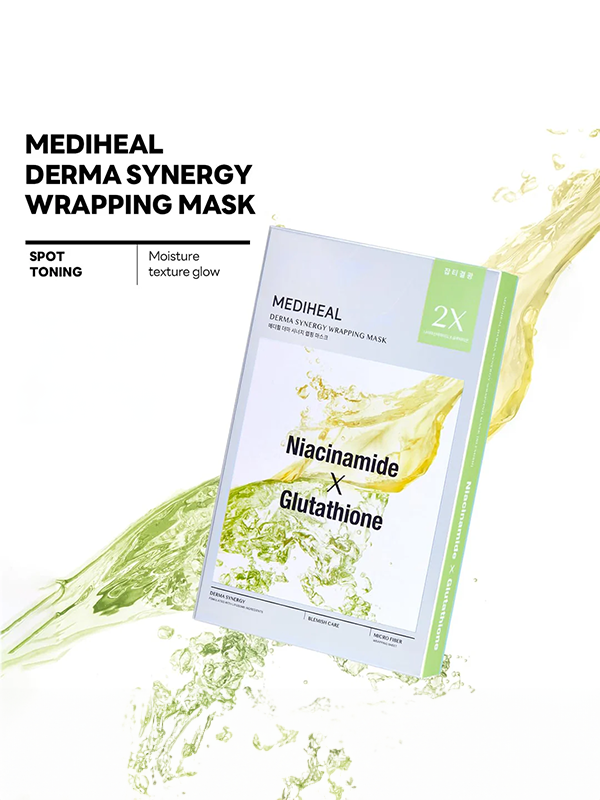 Masque enveloppant Mediheal Derma Synergy Niacinamide & Glutathion (10)