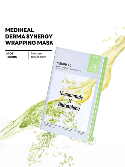 MEDIHEAL Derma Synergy Wrapping Mask Niacinamide & Glutathione (10)