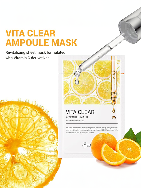 MEDIHEAL Vita Clearing Ampoule Mask 10pcs