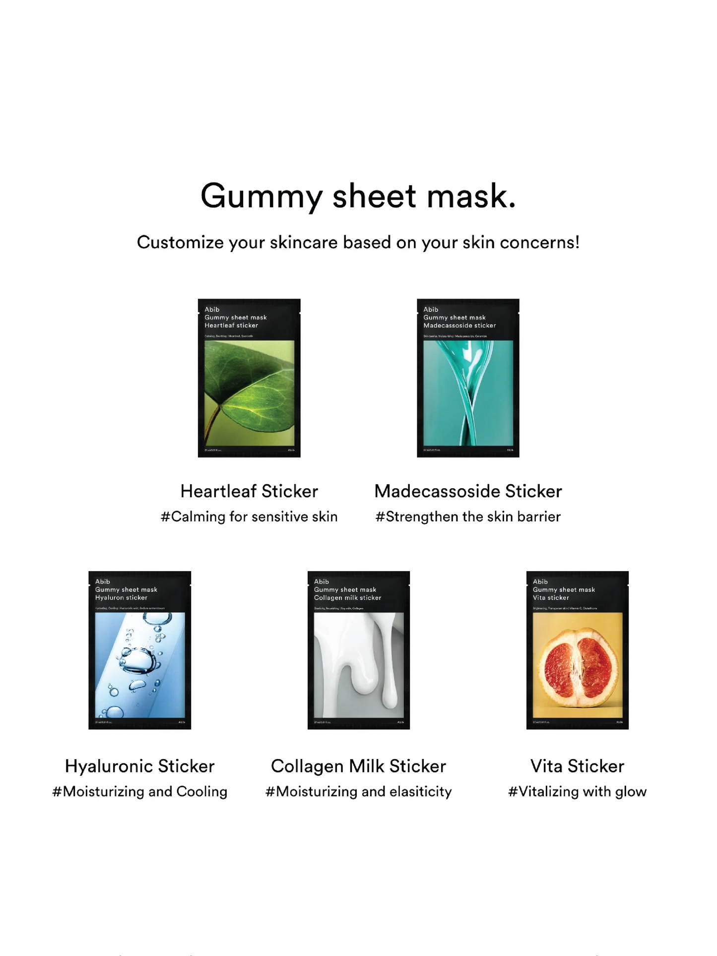 ABIB Gummy Sheet Mask Collagen Milk Sticker (10)
