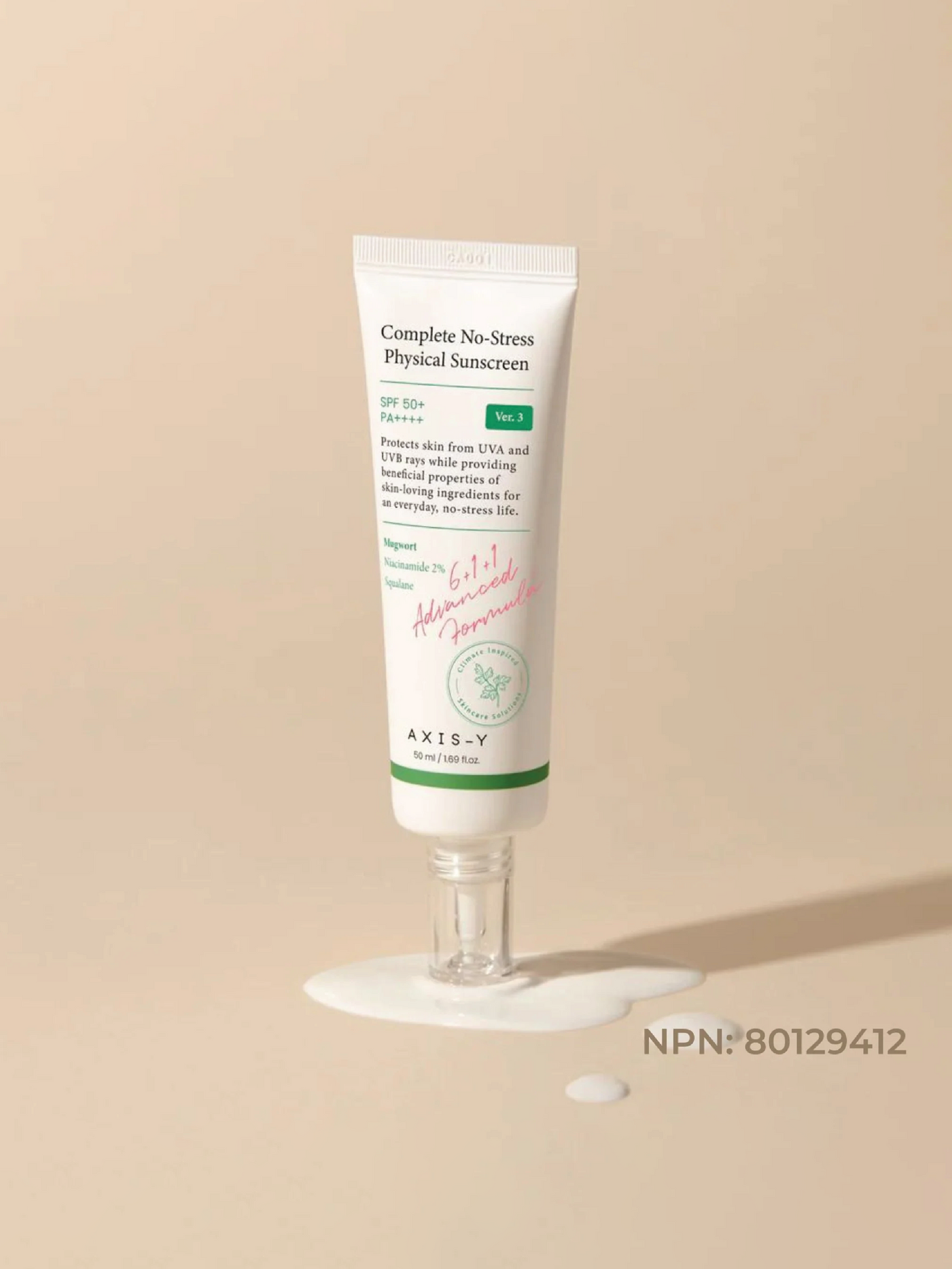 AXIS-Y Complete No-Stress Physical Sunscreen V.3 SPF 50+ PA++++ 50ml