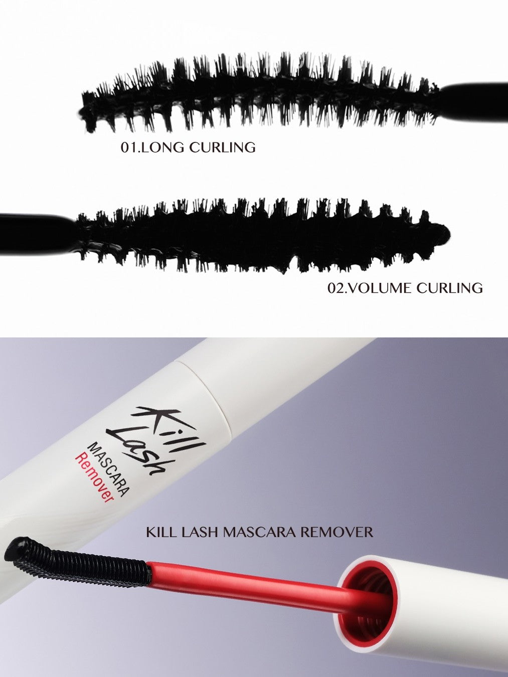 CLIO Kill Lash Superproof Mascara 01 Long Curling Remover & Mini Gift Set