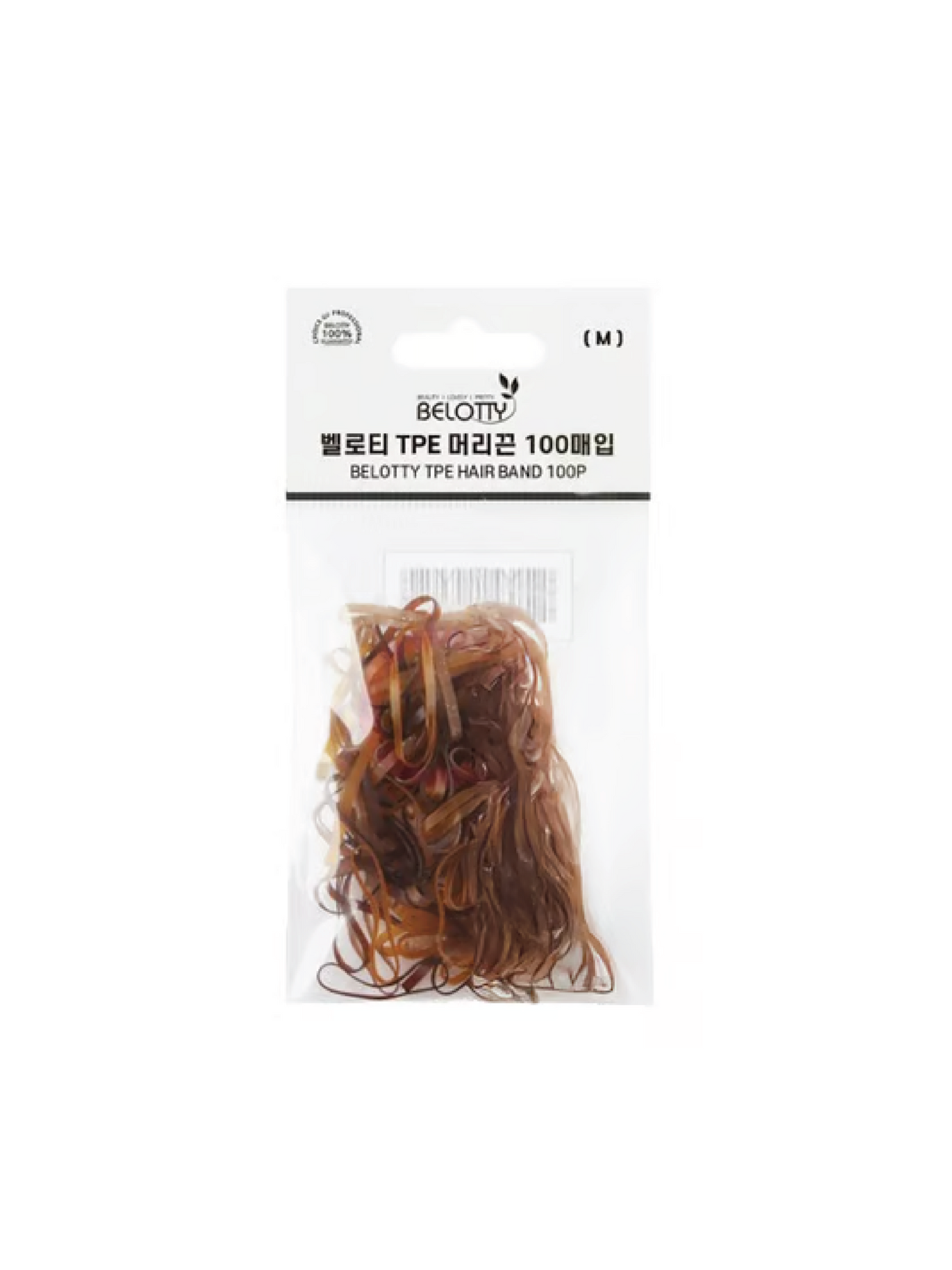 BELOTTY Hair Rubber Bands Brown (HR-37PH)