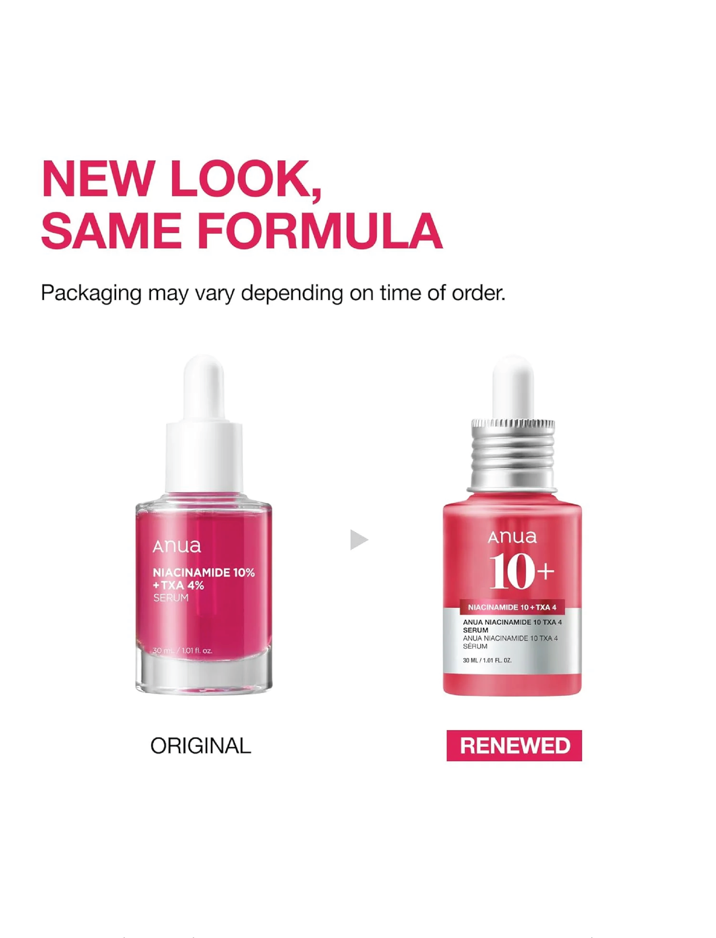 ANUA Niacinamide & Txa Serum 30mI SÉRUM Ã LA NIACINAMIDE ET TXA