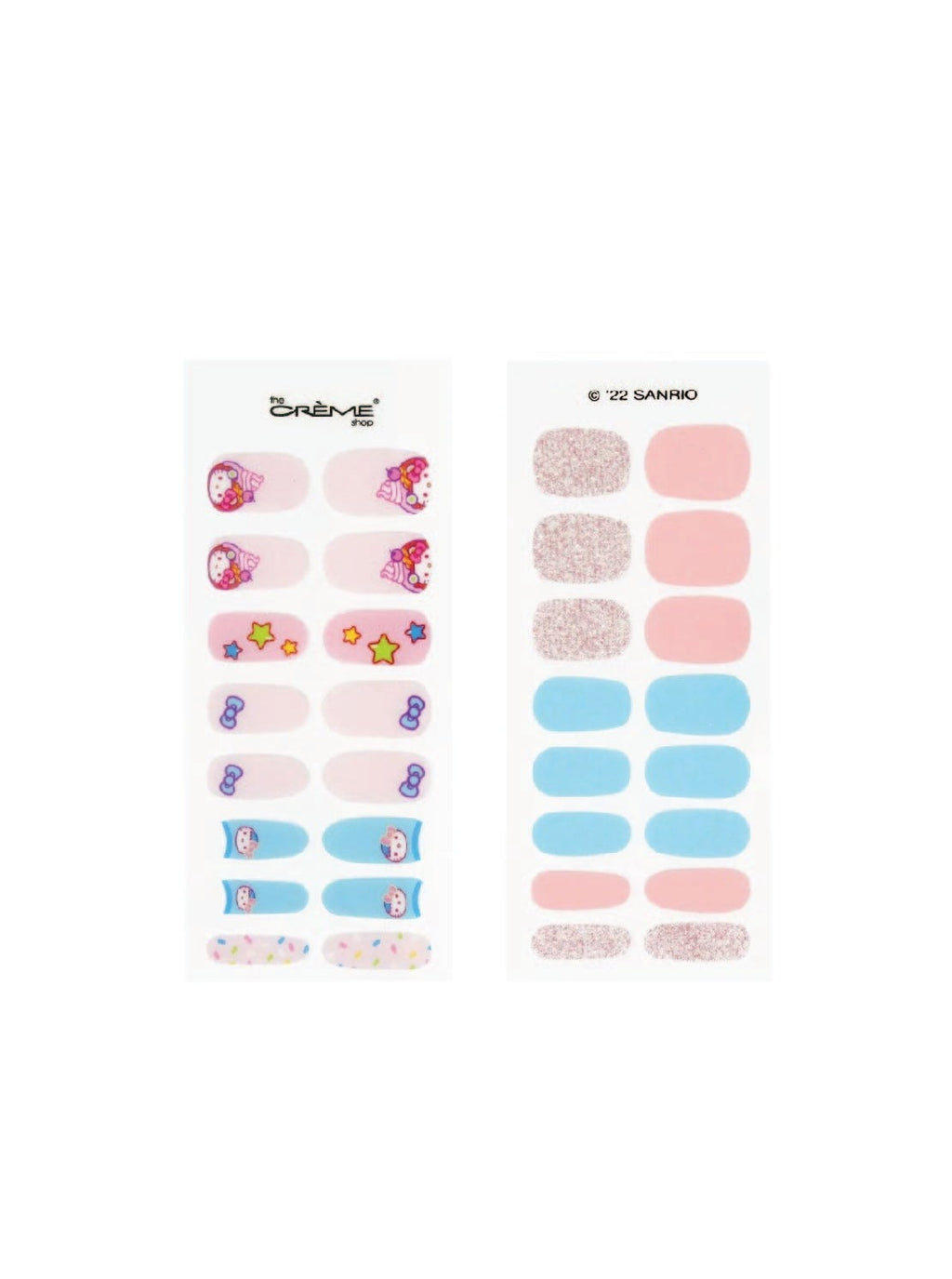 THE CREME SHOP Hello Kitty Kit de bandes de gel pour les ongles - « Sweetie Sprinkles »