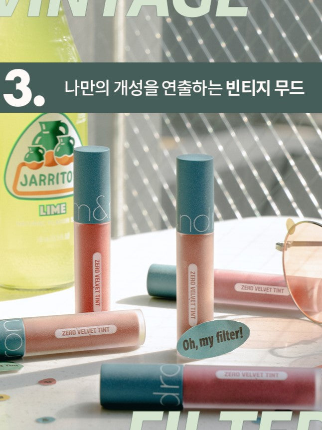 ROM&ND Zero Velvet Tint : Filtre Vintage - 3 couleurs
