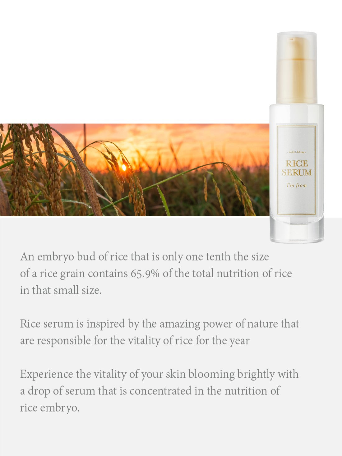 Sérum de riz IM FROM 30 ml