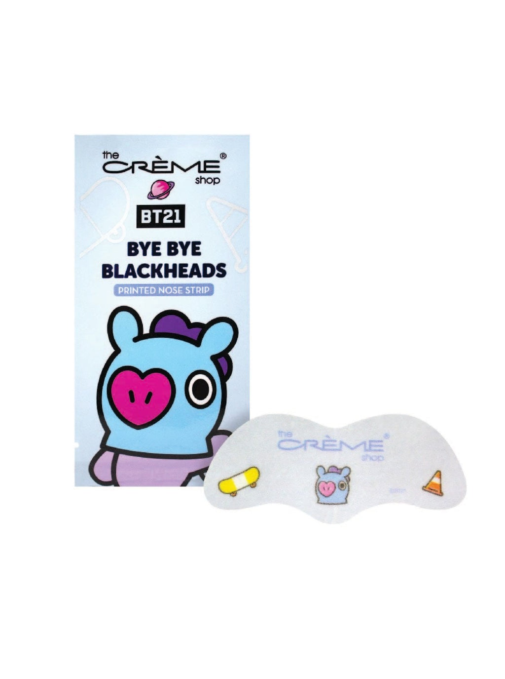 THE CREME SHOP | BT21 : Bye Bye Points Noirs - Bandes Purifiantes Imprimées (Lot de 8)