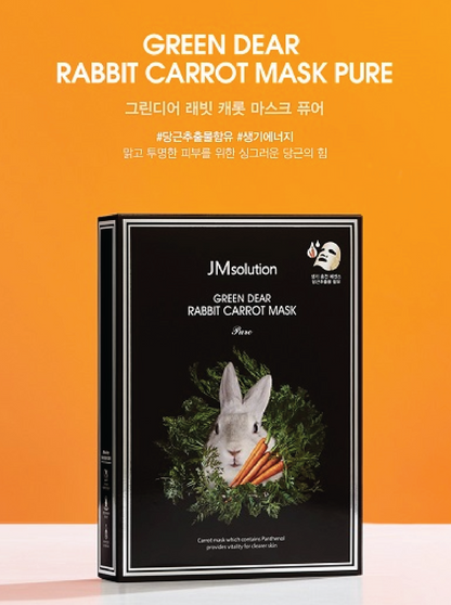 JM Solution Green Deer Rabbit Carrot Mask Pure (10)