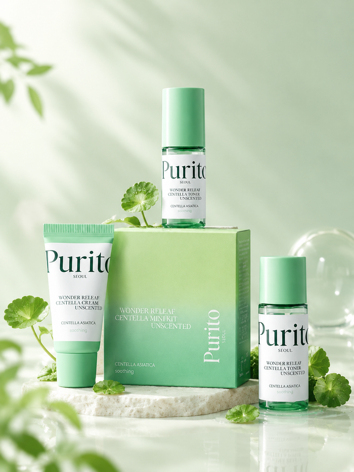 PURITO Wonder Releaf Centella Mini Kit Unscented