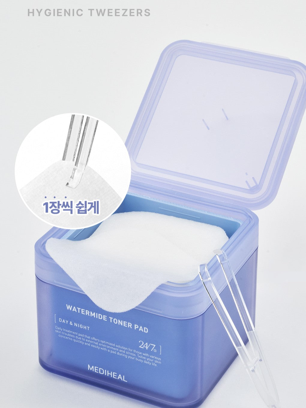 MEDIHEAL Tampons Toniques Hydratants Watermide 100 unités