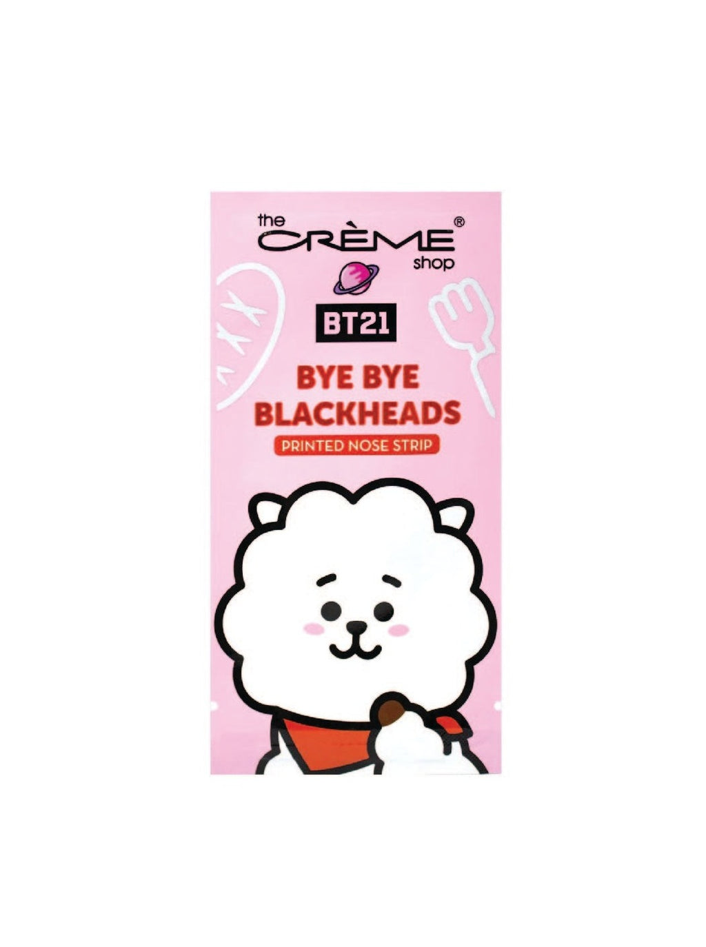 THE CREME SHOP | BT21 : Bye Bye Points Noirs - Bandes Purifiantes Imprimées (Lot de 8)