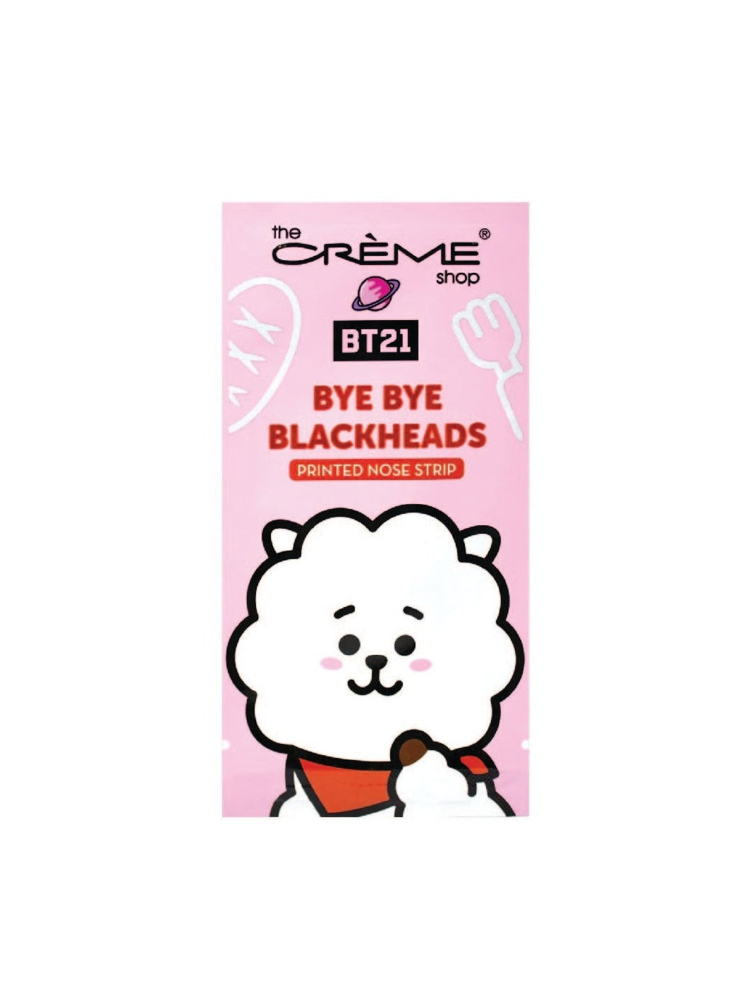 THE CREME SHOP | BT21 : Bye Bye Points Noirs - Bandes Purifiantes Imprimées (Lot de 8)