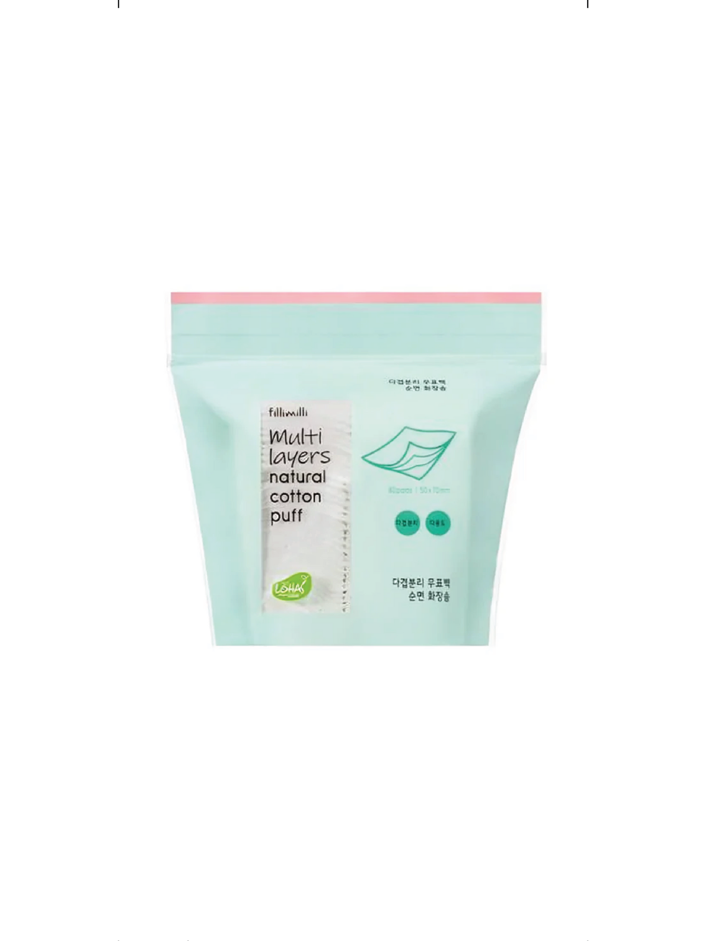 OLIVE YOUNG Fillimilli Multi Layers Natural Cotton Puff 80pcs