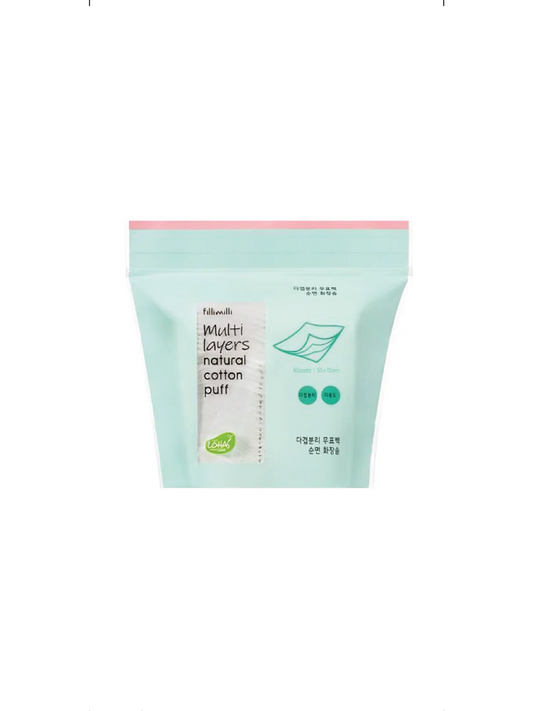 OLIVE YOUNG Fillimilli Multi Layers Natural Cotton Puff 80pcs