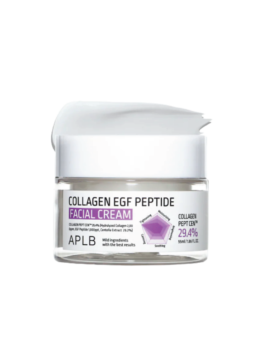 Crème Visage APLB Collagène EGF Peptide 55ml