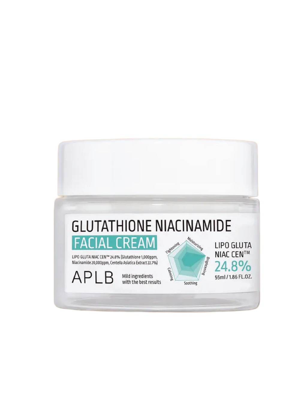 Crème visage APLB Glutathion Niacinamide 55ml