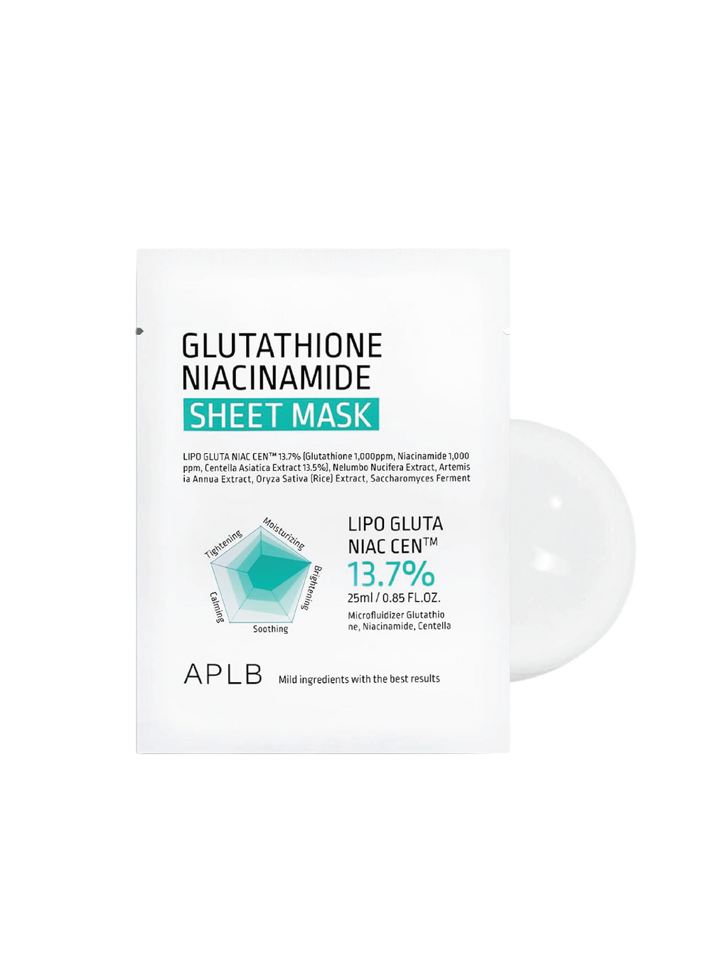APLB Glutathione Niacinamide Sheet Mask (10)