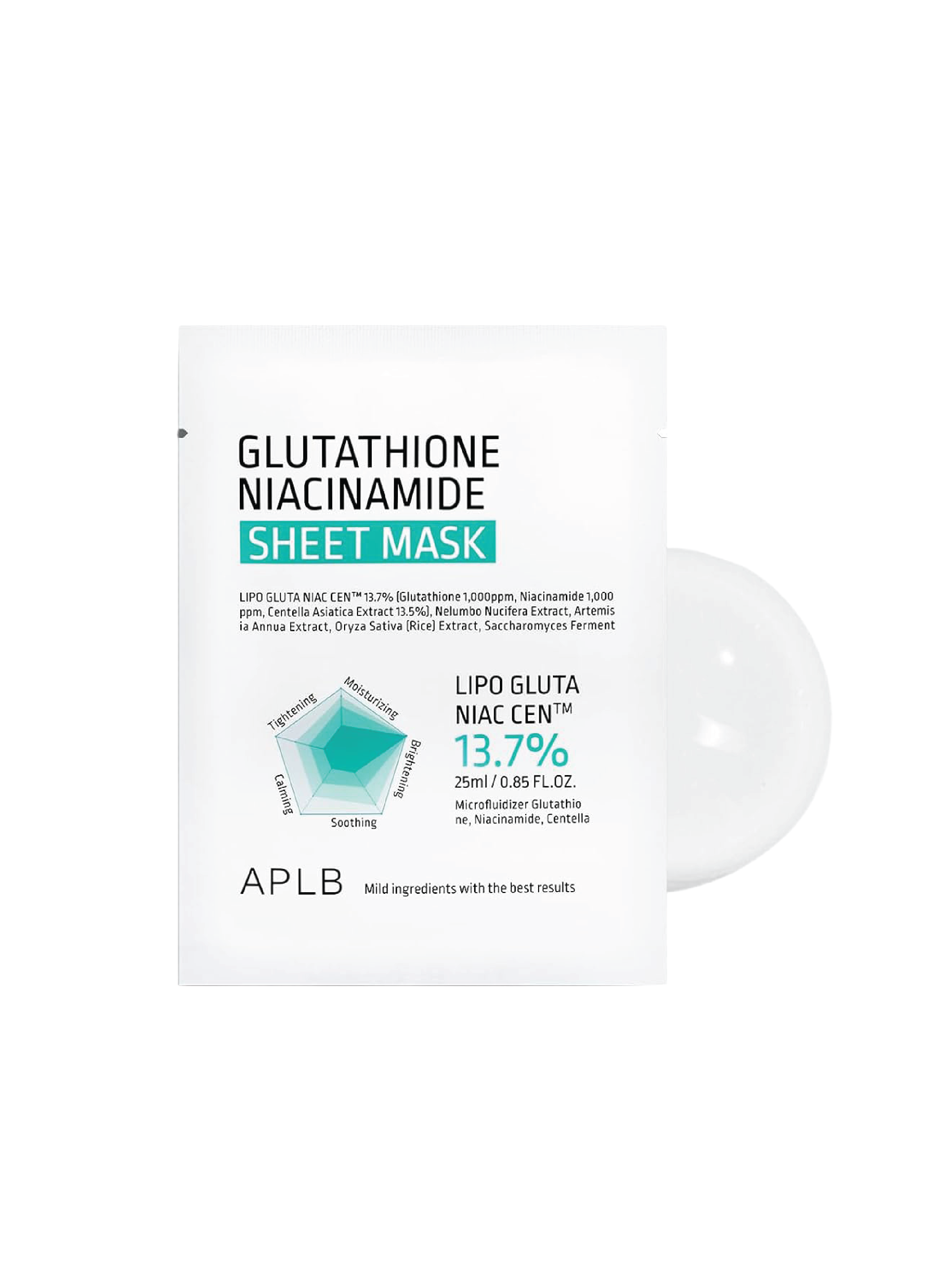 APLB Glutathione Niacinamide Sheet Mask (10)