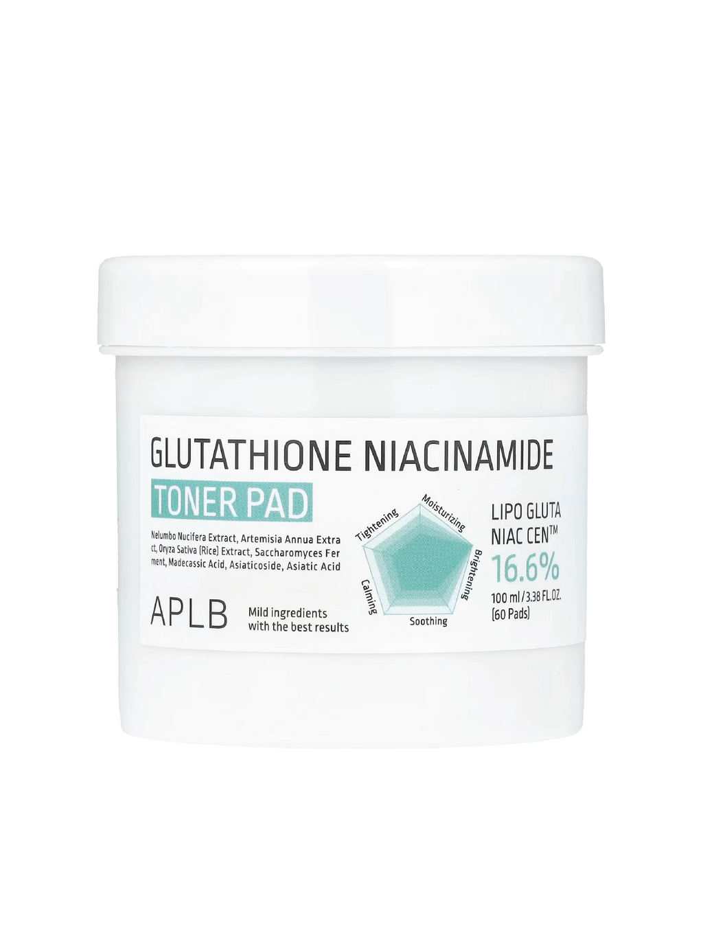 APLB Glutathione Niacinamide Tonique en tampons (60)