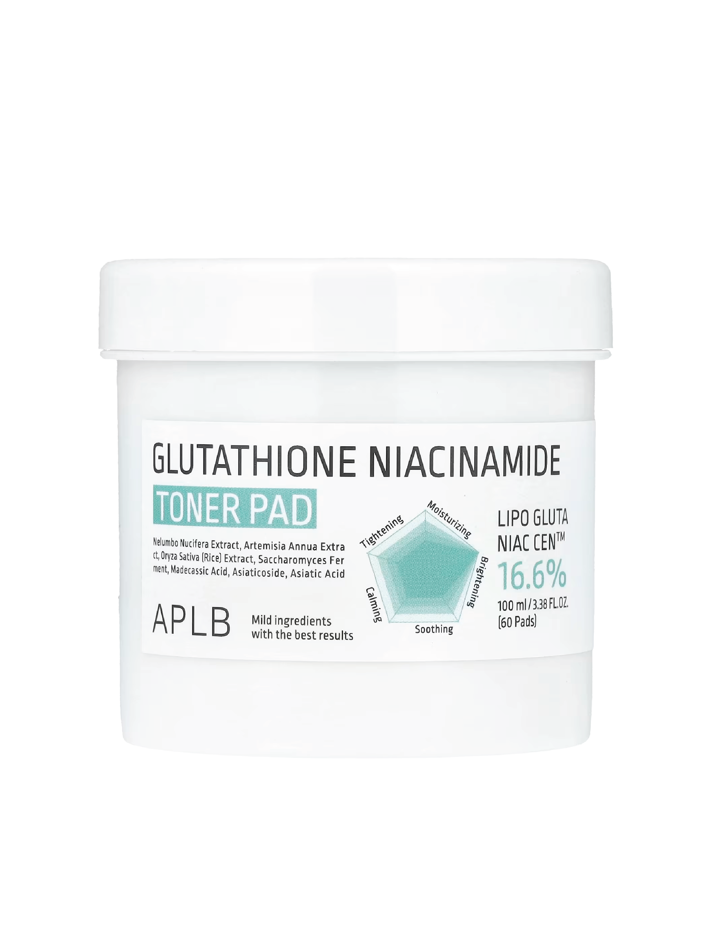 APLB Glutathione Niacinamide Toner Pad (60)