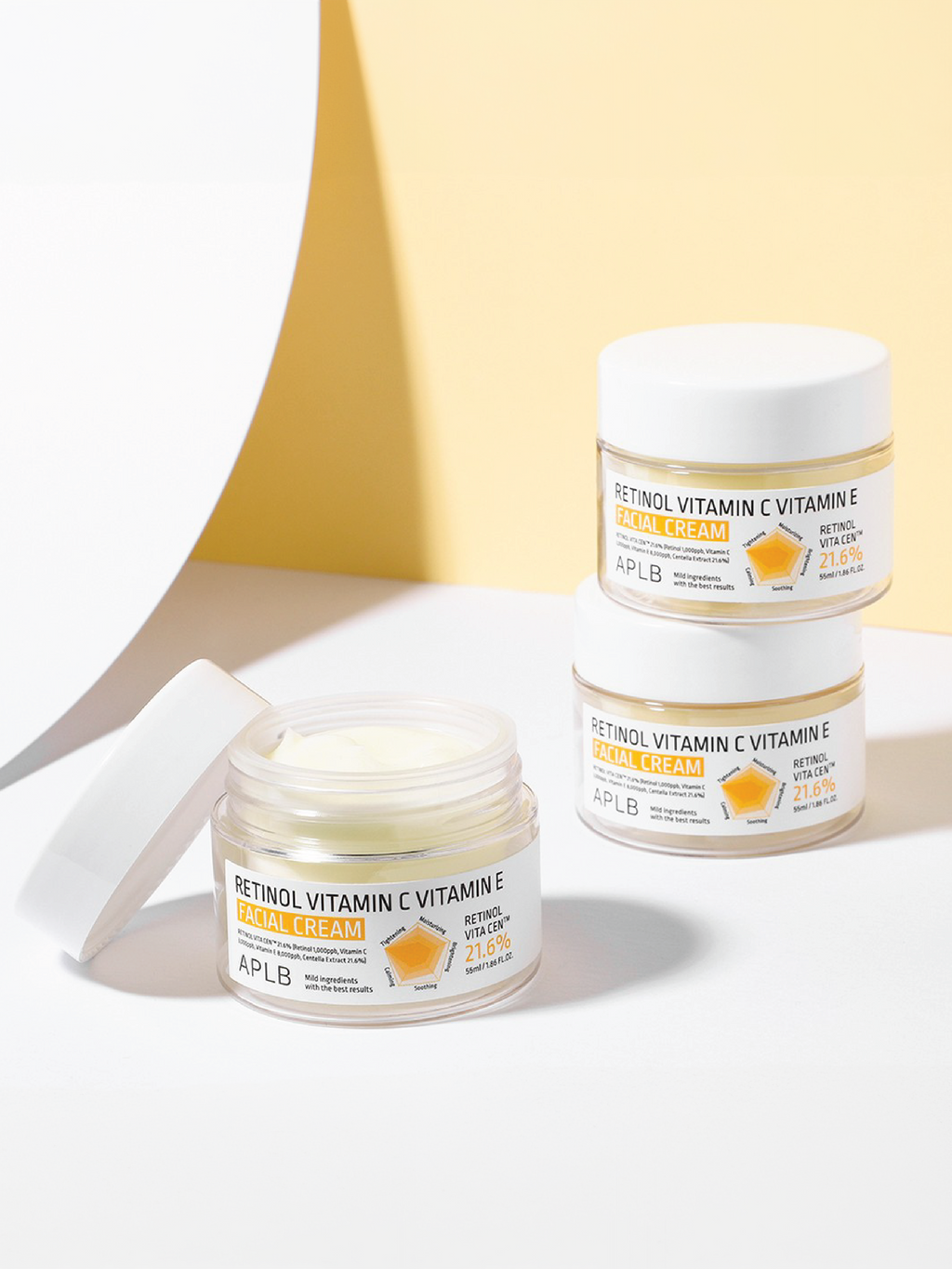 APLB Crème Visage au Rétinol Vitamine C Vitamine E 55 ml