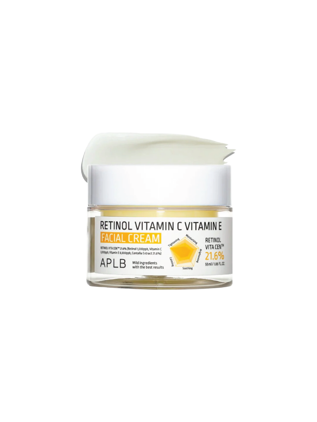 APLB Crème Visage au Rétinol Vitamine C Vitamine E 55 ml