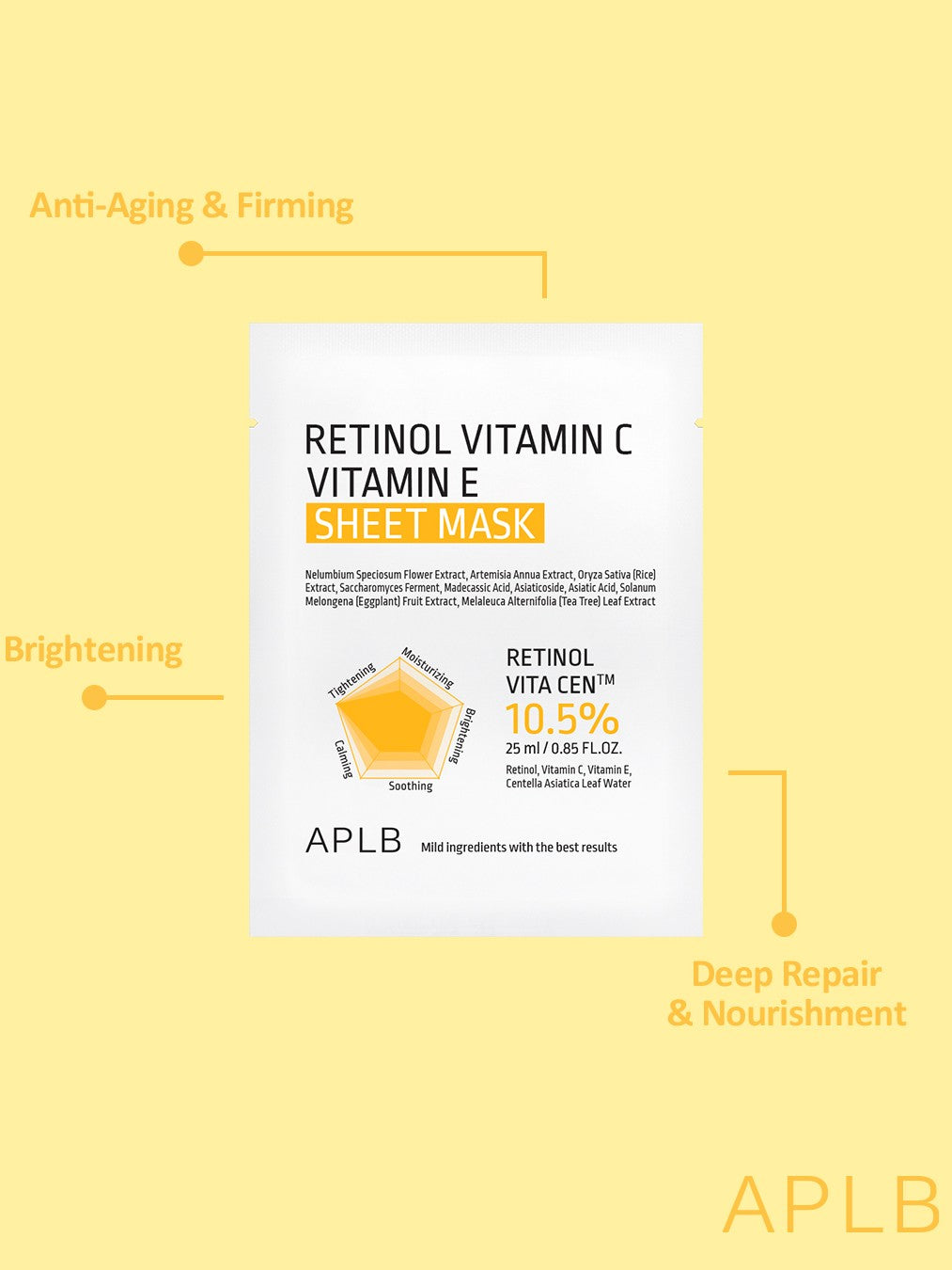 APLB Retinol Vitamin C Vitamin E Sheet Mask (10)