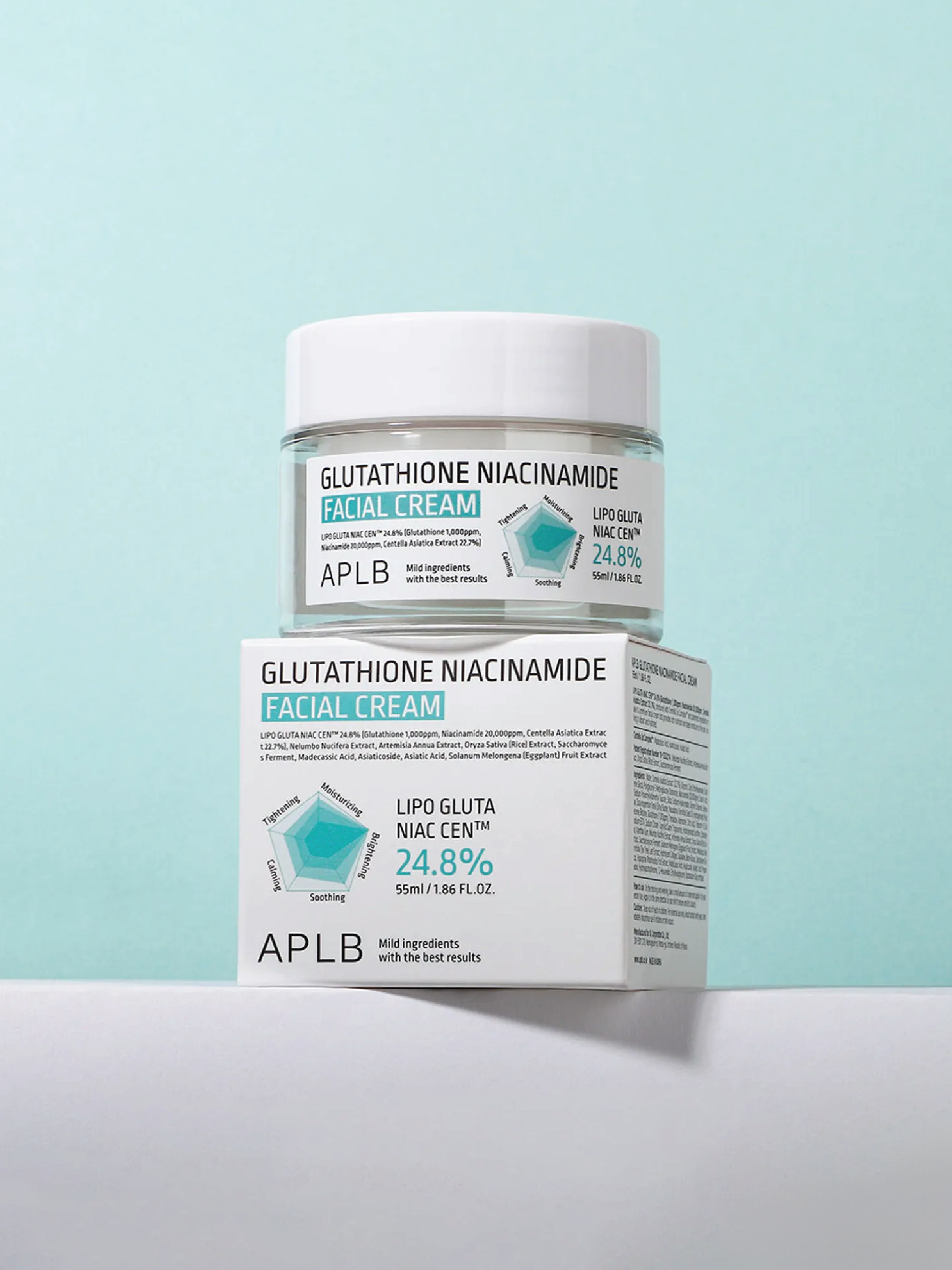 Crème visage APLB Glutathion Niacinamide 55ml