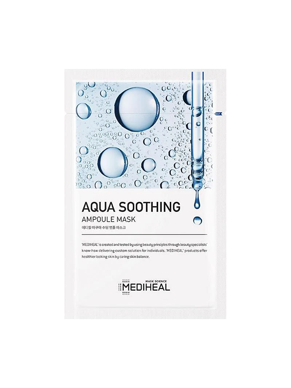 MEDIHEAL Masque ampoule apaisant Aqua 10 pièces