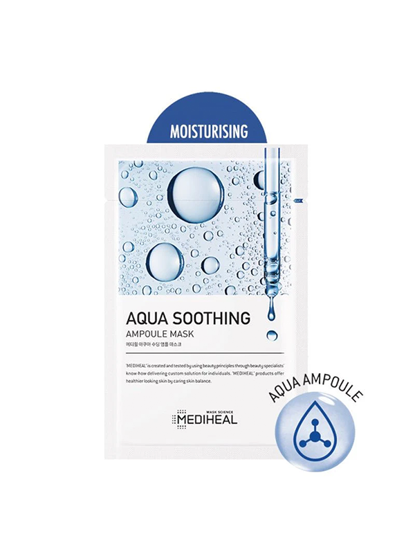MEDIHEAL Masque ampoule apaisant Aqua 10 pièces