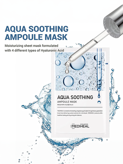 MEDIHEAL Aqua Soothing Ampoule Mask 10pcs