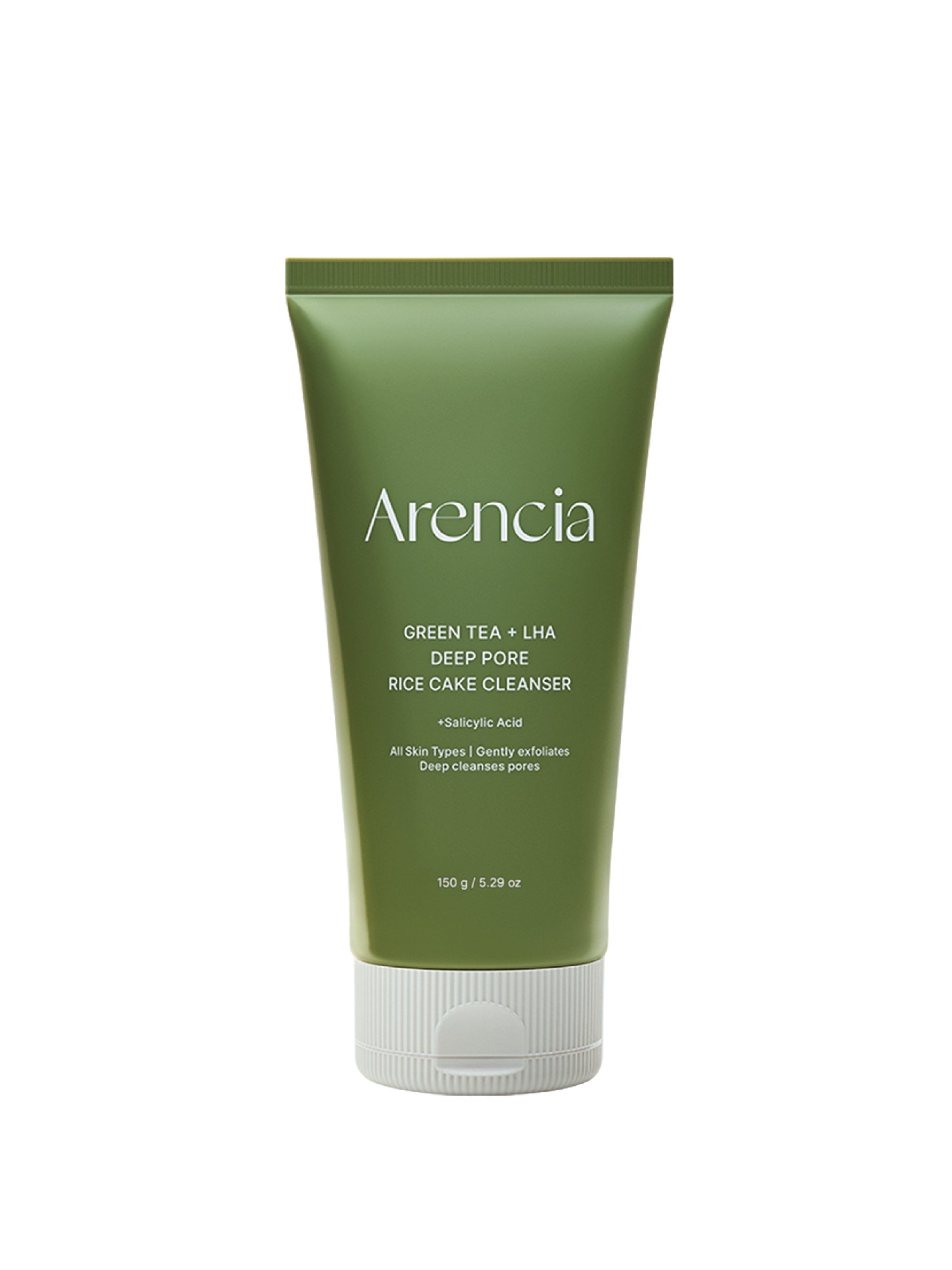 ARENCIA Green Tea + LHA Deep Pore Rice Cake Cleanser