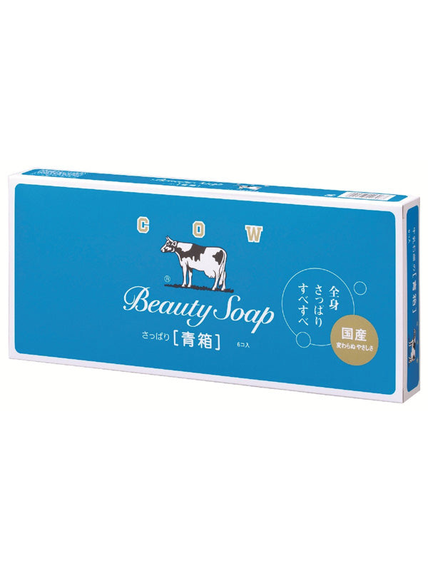 COW BRAND Bouncia Beauty Soap Blue 6pcs
