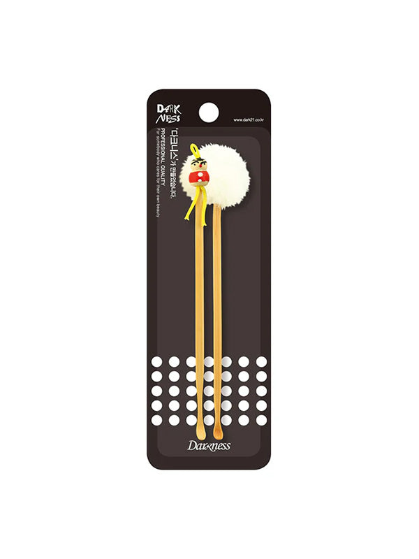DARKNESS Ensemble de 2 cure-oreilles en bambou