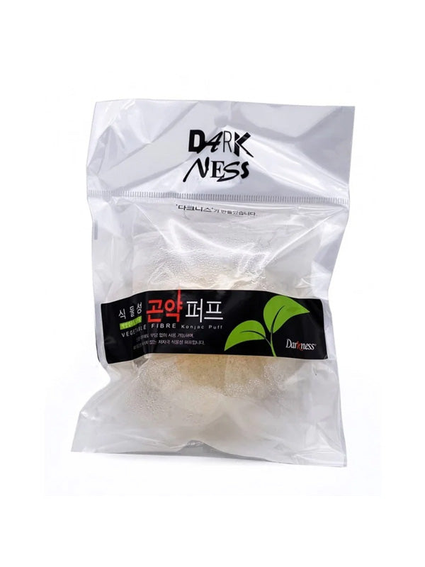 DARKNESS Éponge de Konjac Naturel
