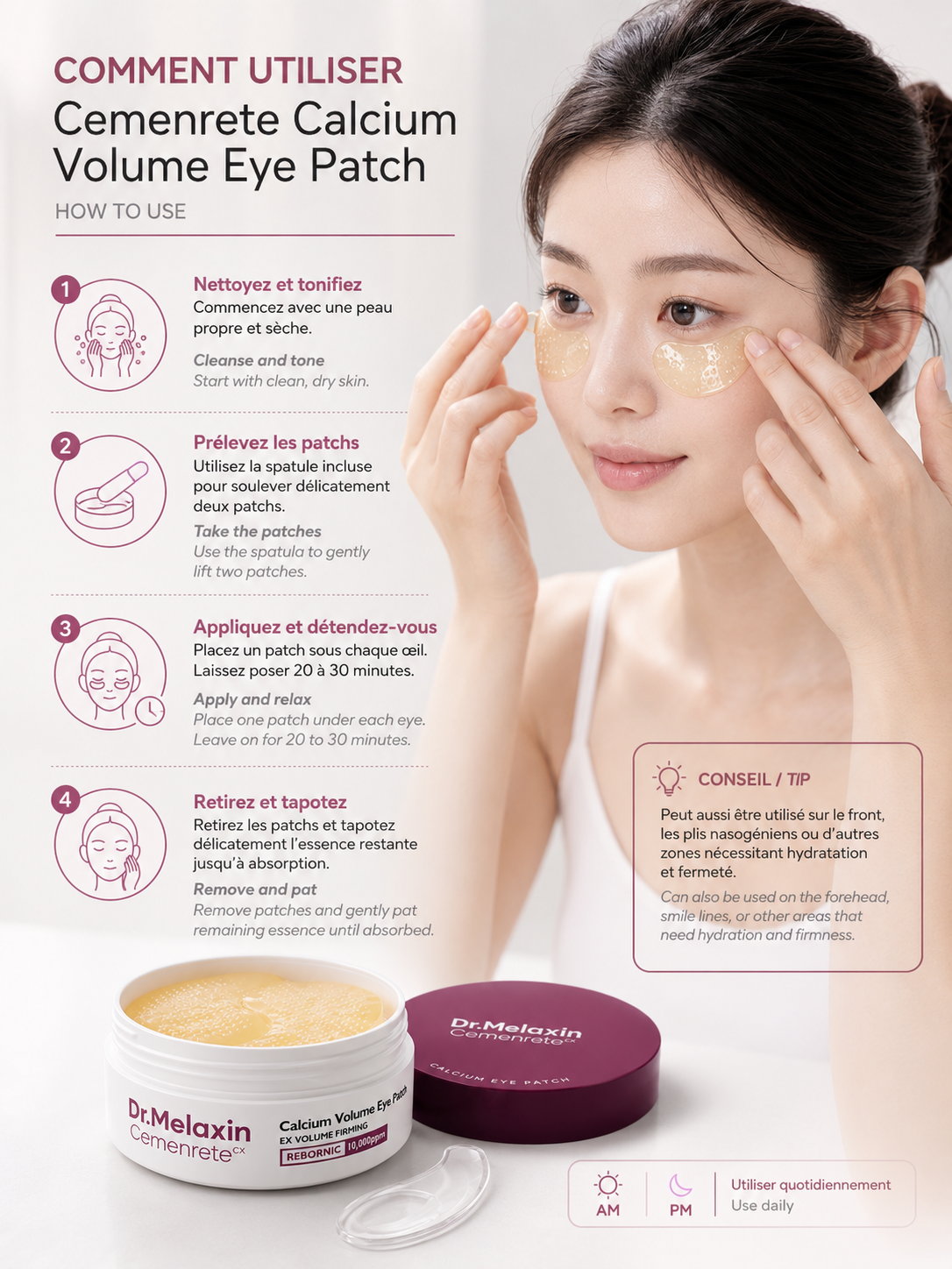 DR MELAXIN Cemenrete Calcium Volume Eye Patch (60)