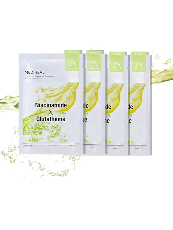 MEDIHEAL Masque Enveloppant Derma Synergy Niacinamide & Glutathion (10)