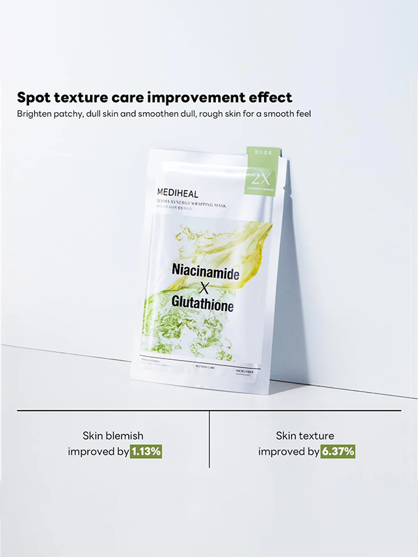 MEDIHEAL Masque Enveloppant Derma Synergy Niacinamide & Glutathion (10)