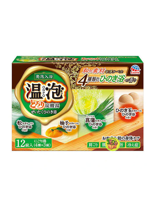 EARTH Bath Tablets Hot Spring 12 Tablets