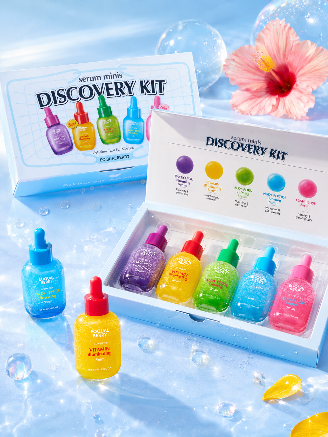 EQQUALBERRY 5 Mini Serums Discovery Set 10mlx5