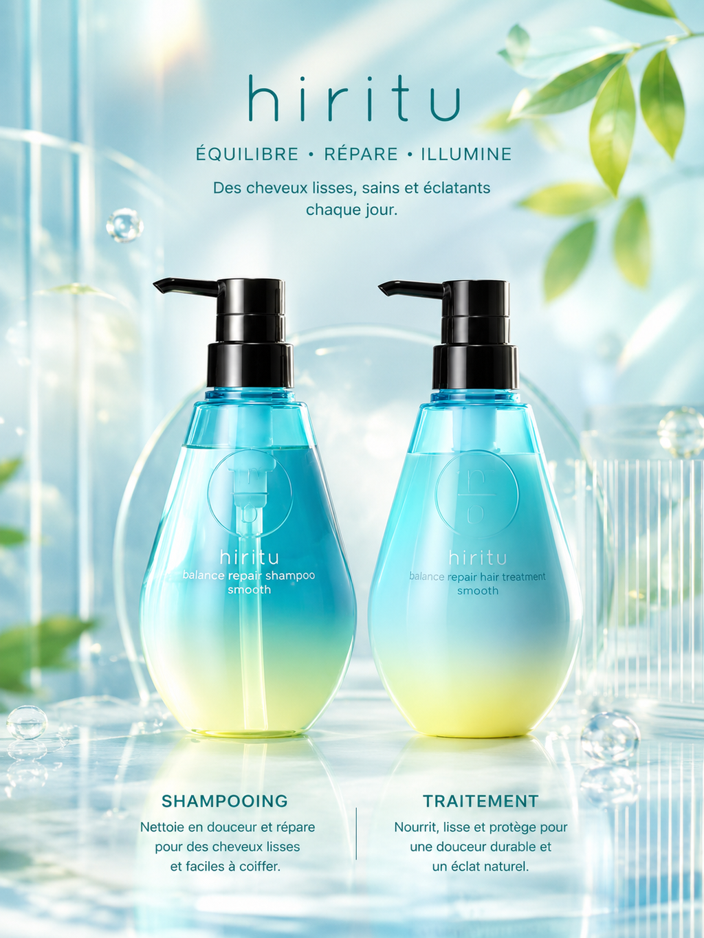 HIRITU Balance Repair Smooth Shampoo or Treatment 410ml