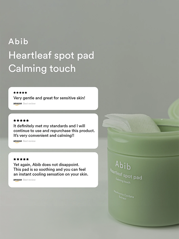 ABIB Heartleaf Spot Pad Calming Touch 75 pièces
