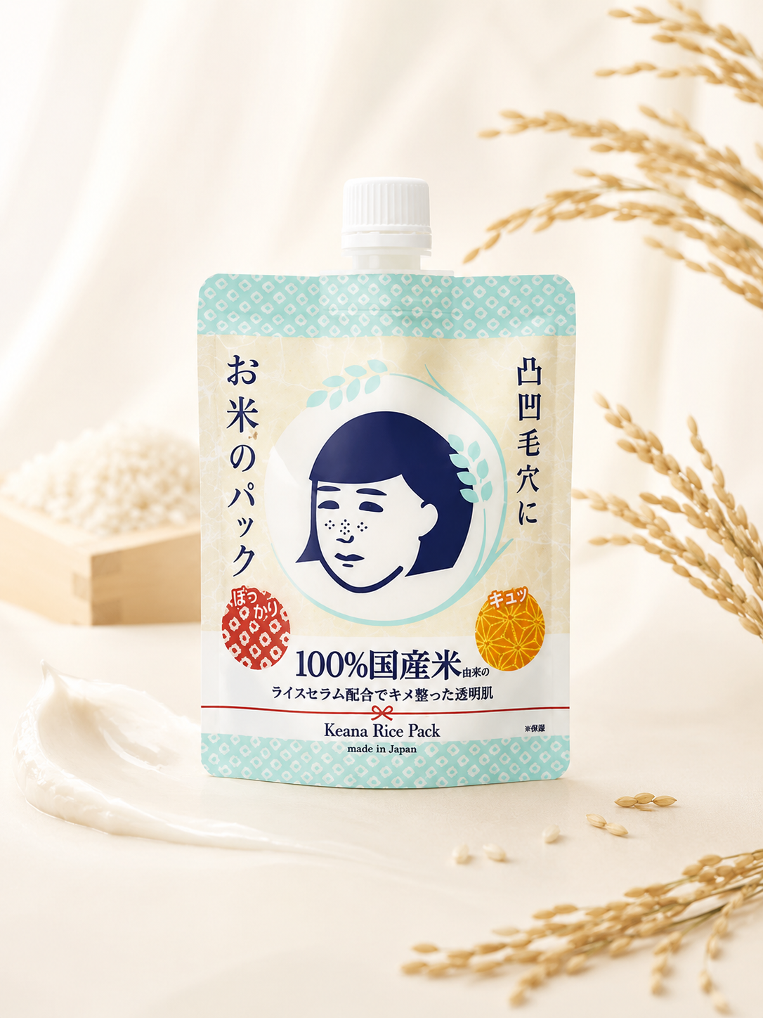 ISHIZAWA Keana Pore Care Rice Cream Mask 170g