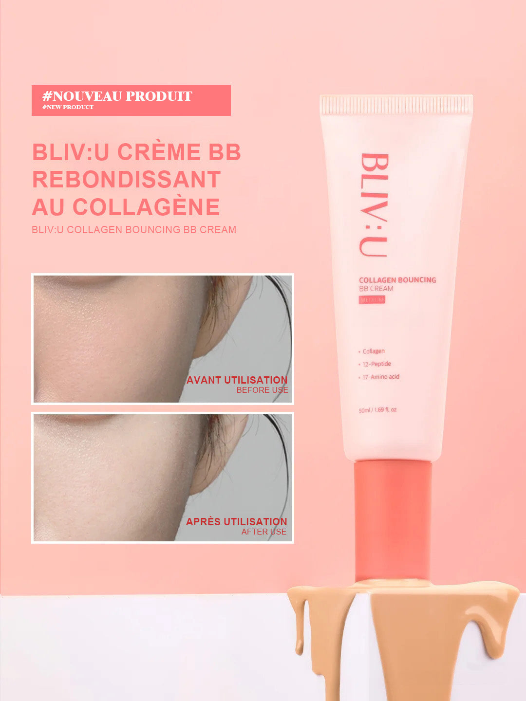 BLlV:U Collagen Bouncing BB Cream Medium