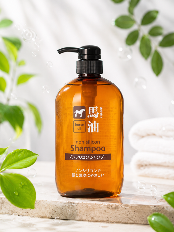 KUMANOYUSHI Horse Oil Non Silicon Shampoo 600ml